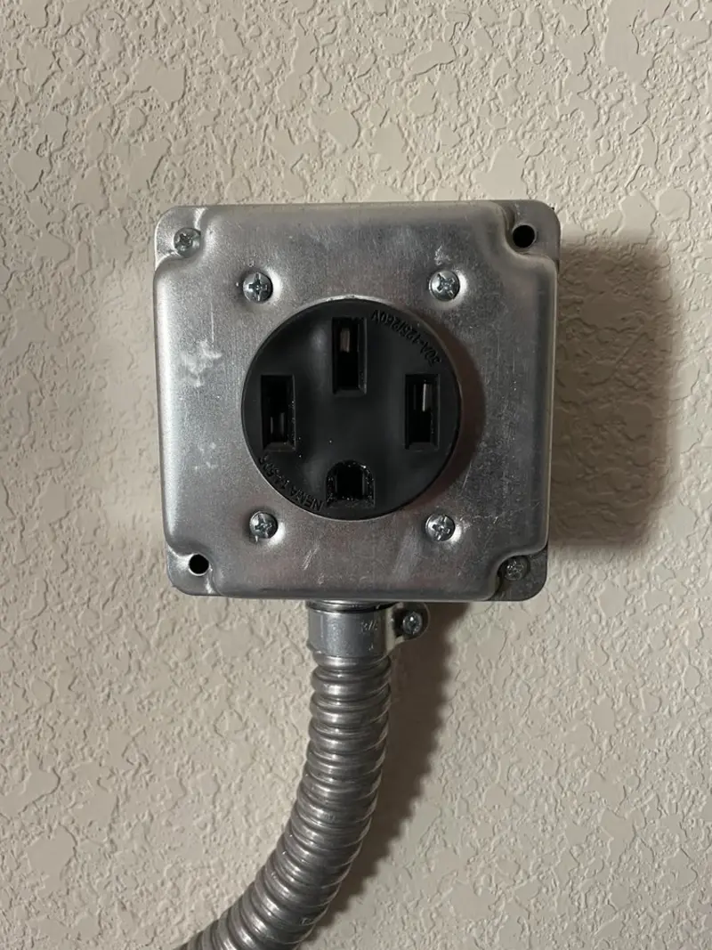 NEMA 14-50 outlet installed for Smart Home Electrical in Ashland